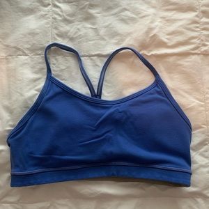 Blue Lululemon Flow Y sports bra size 6